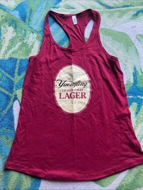 Maroon Traditional Lager Logo Racerback Tank Top